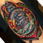 tatuaggi old school braccio
