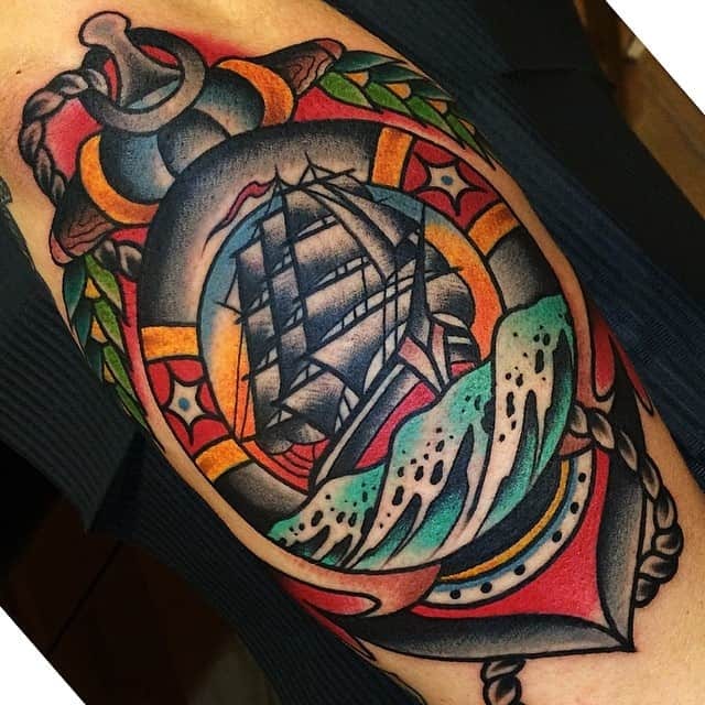 tatuaggi old school braccio